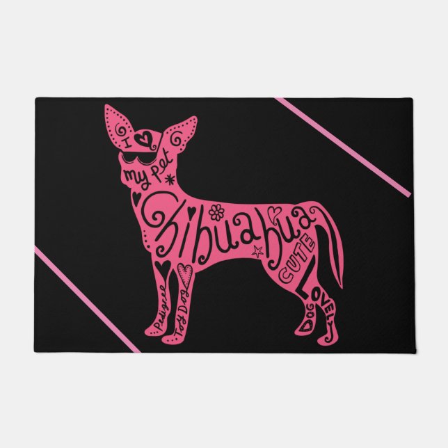 "CHIHUAHUA" TÜR MAT! TÜR FUßMATTE (Vorderseite)