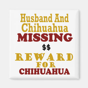 Chihuahua-u. Ehemann-vermisste Belohnung für Magnet
