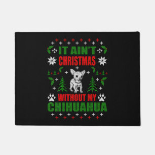 Chihuahua Ugly Christmas Sweater Fußmatte