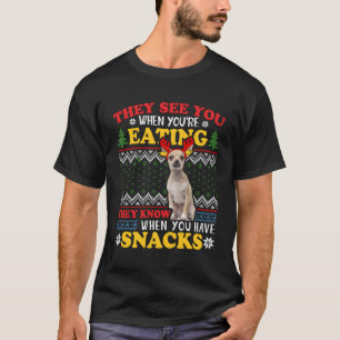 Chihuahua Ugly Xmas sehen sie, dass Sie essen für T-Shirt