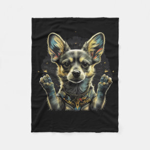 Chihuahua Ukraine Frieden Und Liebe Flagge Hilfe H Fleecedecke
