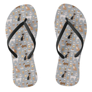 Chihuahua und Kaffee-Schuhe Flip Flops