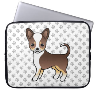 Chihuahua und Paws mit Schokolade Laptopschutzhülle