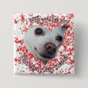 Chihuahua-Valentinstag Button