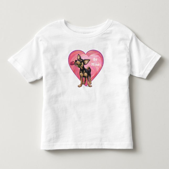 Chihuahua-Valentinstag Kleinkind T-shirt (Vorderseite)