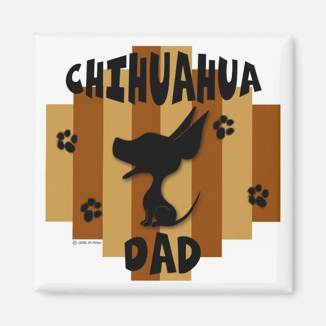 Chihuahua Vater Magnet (Vorne)