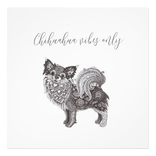 Chihuahua Vibes Premium Satin-Fotopapier Fotodruck