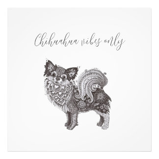 Chihuahua Vibes Premium Satin Photo Paper Fotodruck