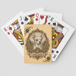 Chihuahua, Vintage Heritage Hund Spielkarten