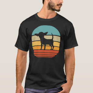 Chihuahua Vintage Silhouette 60s 70s Retro Dog     T-Shirt