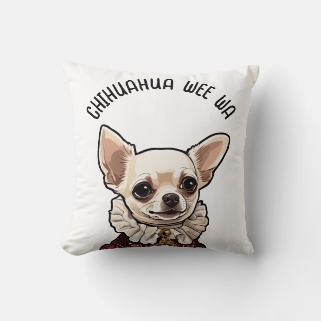 Chihuahua wee wa kissen (Vorderseite)