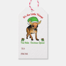 Chihuahua Weihnachten Geschenkanhänger