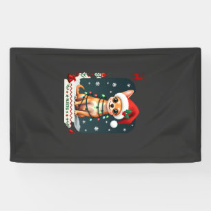 Chihuahua Weihnachten Santa hässlicher Pullover Hu Banner