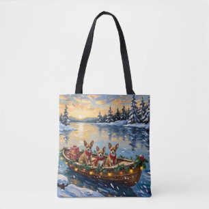 Chihuahua-Weihnachtsboot-Feiertag Tasche