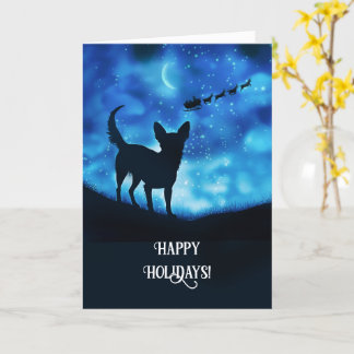 Chihuahua Weihnachtsfeiertage Karte