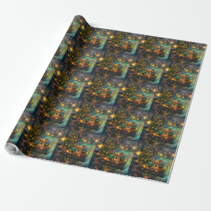 Chihuahua Weihnachtsfest Reise Geschenkpapier