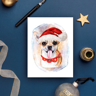 Chihuahua Weihnachtsgeschenke für Hunde Liebhaber Feiertagspostkarte