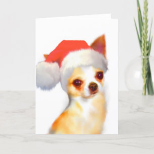Chihuahua Weihnachtskarte Feiertagskarte