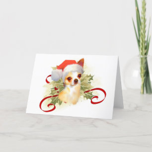 Chihuahua Weihnachtskarte Feiertagskarte
