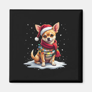 Chihuahua Weihnachtslicht Funny Dog Xmas Tree Magnet