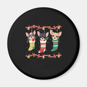 Chihuahua Weihnachtslicht Funny Xmas Dog Lover Es Magnet