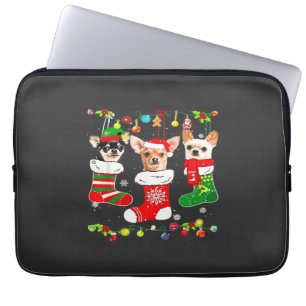 Chihuahua Weihnachtslichter Xmas Hund Klassisches  Laptopschutzhülle