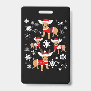 Chihuahua Weihnachtsliebhaber Ausweis