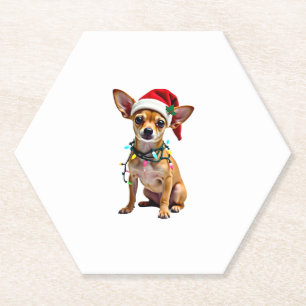 Chihuahua Weihnachtsmann Ugly Sweater Dog Lover X Untersetzer