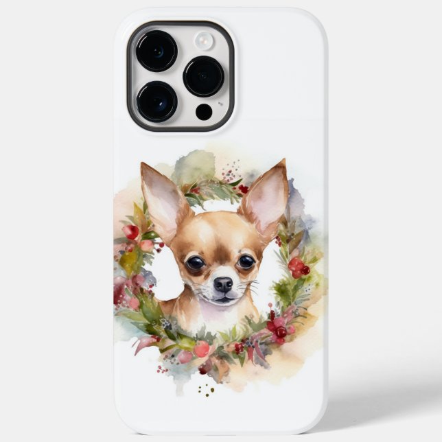 Chihuahua Weihnachtsmann Weihnachtsfest Case-Mate iPhone 14 Pro Max Hülle (Rückseite)