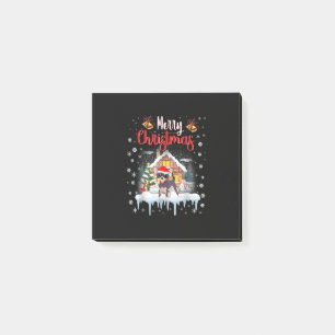 Chihuahua Weihnachtsmannmütze frohe Weihnachtslie Post-it Klebezettel
