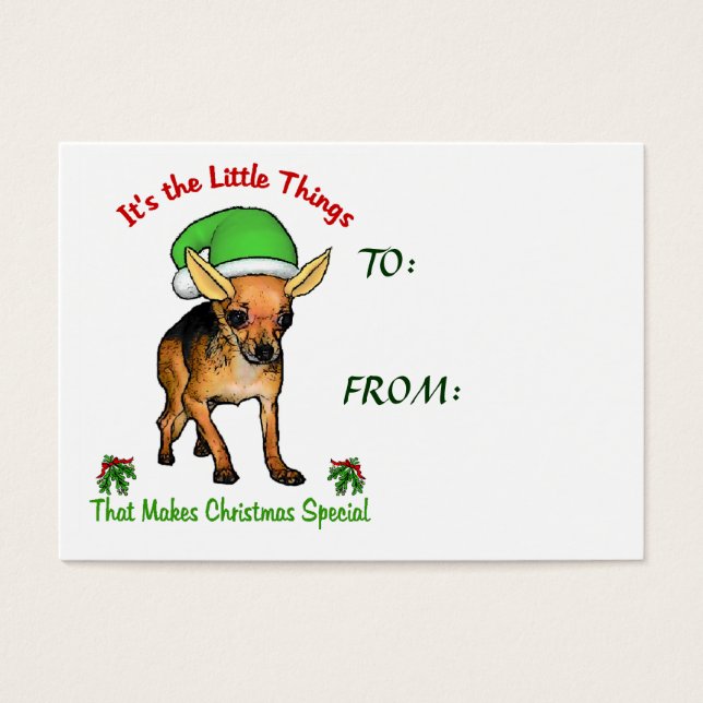 Chihuahua Weihnachtspenden (Vorderseite)