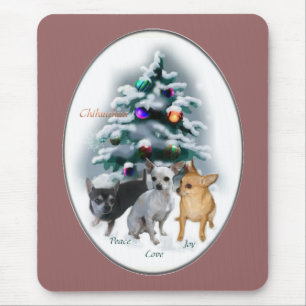 Chihuahua Weihnachtspenden Mousepad