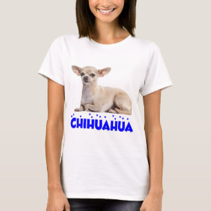 Chihuahua-Welpen-Hund Blau Liebe Grafik T-Shirt