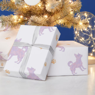 Chihuahua Wrapping Paper - Minimal Lavender Gift Geschenkpapier