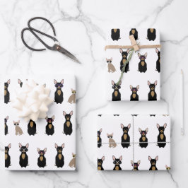 Chihuahua Wrapping Paper Sheets Geschenkpapier Set