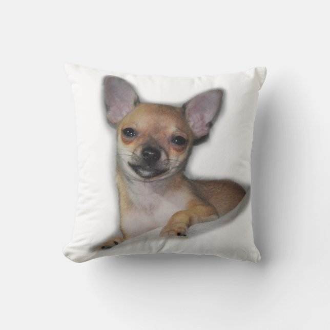 Chihuahua-Wurfs-Kissen Kissen (Vorderseite)