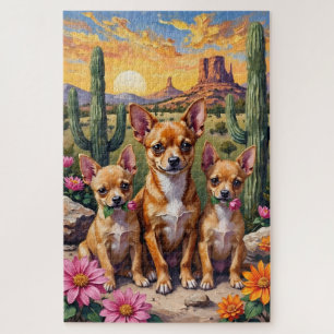 Chihuahua-Wüstenblüten-Kunst