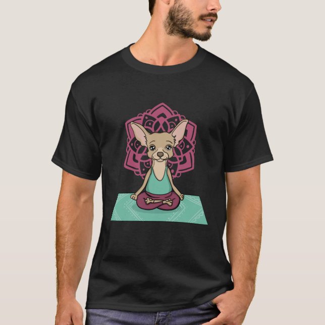 Chihuahua Yoga T-Shirt (Vorderseite)