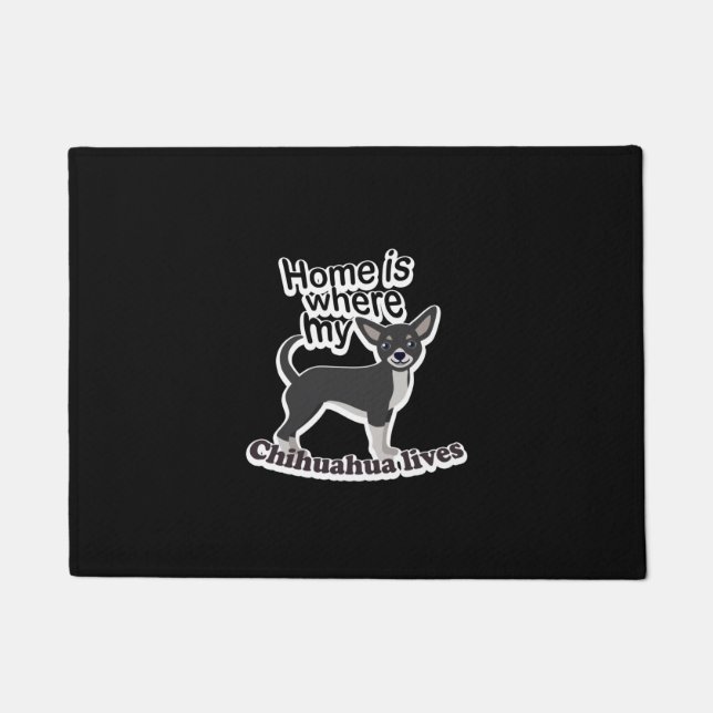 Chihuahua Zuhause Fußmatte (Vorderseite)