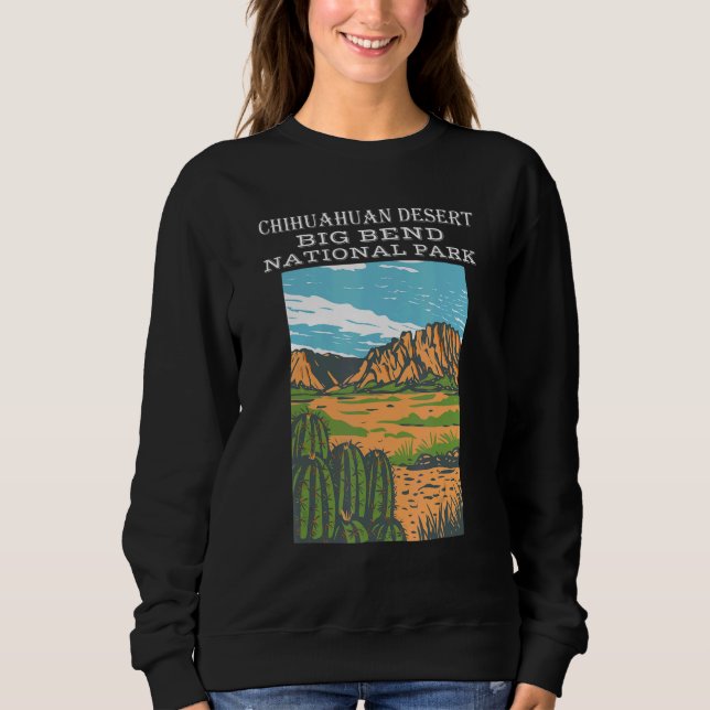Chihuahuan Wüste Big Bend National Park Camping H Sweatshirt (Vorderseite)