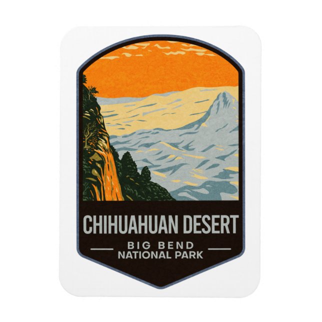 Chihuahuan Wüste Big Bend Nationalpark Magnet (Vertikal)