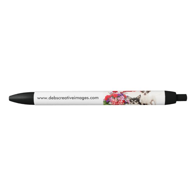 Chihuahuas, Blume und Liebe Kugelschreiber (Vorderseite)