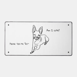 Chihuahuas & Kreativität: Personalisierte Schreibt Schreibtischunterlage