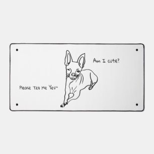 Chihuahuas & Kreativität: Personalisierte Schreibt Schreibtischunterlage
