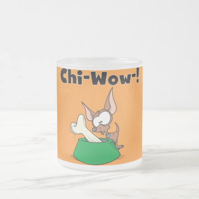 Chihuhua Chi-Wow T - Shirts und Geschenke Mattglastasse (Mittel)