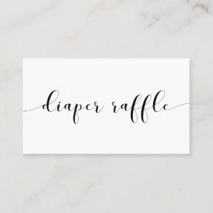 Chiic Baby Dusche Windel Gewinnspiel Visitenkarte