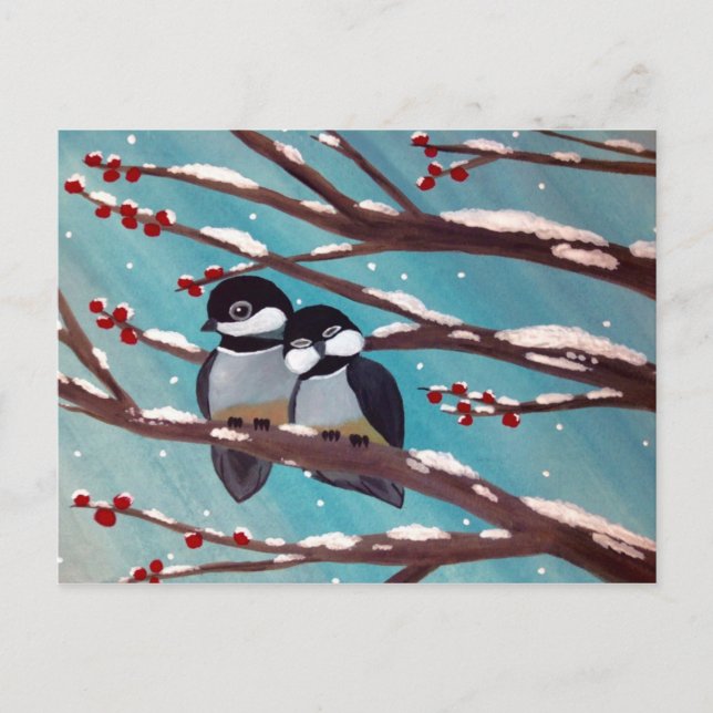 Chikadees Postkarte (Vorderseite)