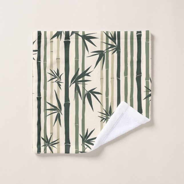 Chikurin Zen (Bamboo Grove) Waschlappen (Waschlappen)