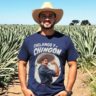 Chilango y Chingón Mexicano Spanish Retro T-Shirt