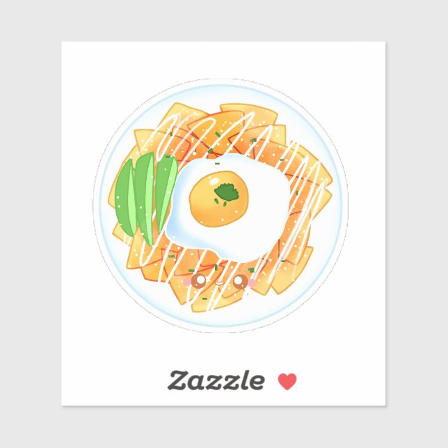 Chilaquiles Rojos Aufkleber (Blatt)